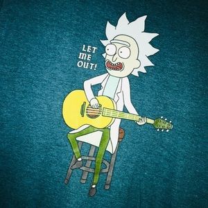Rare Rick and Morty T-Shirt SzL
